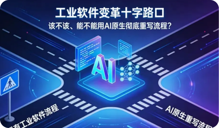 工业软件是否适合用AI原生开发重写流程？？
